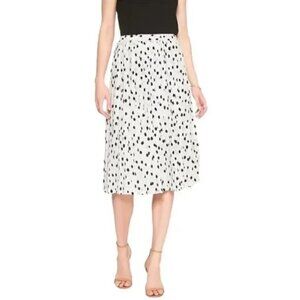 Banana Republic pleated Dalmatian print midi skirt